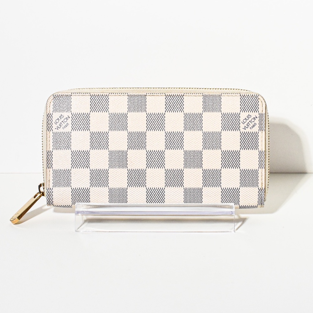Louis Vuitton Damier Azure Zippy wallet with Box and Dust Bag